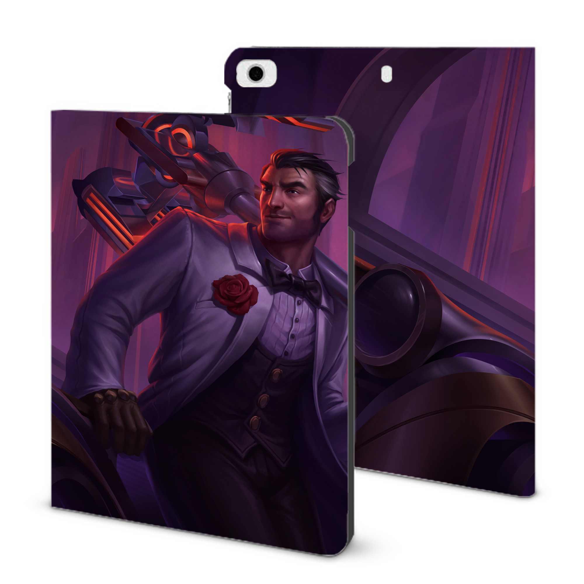 （画像用） リーグ・オブ・レジェンド League of Legends LOL IPad ケース ブック型 PUレザー TPU 耐衝撃 軽量 薄型 ペン収納なし 全面保護 IPad 各モデル対応